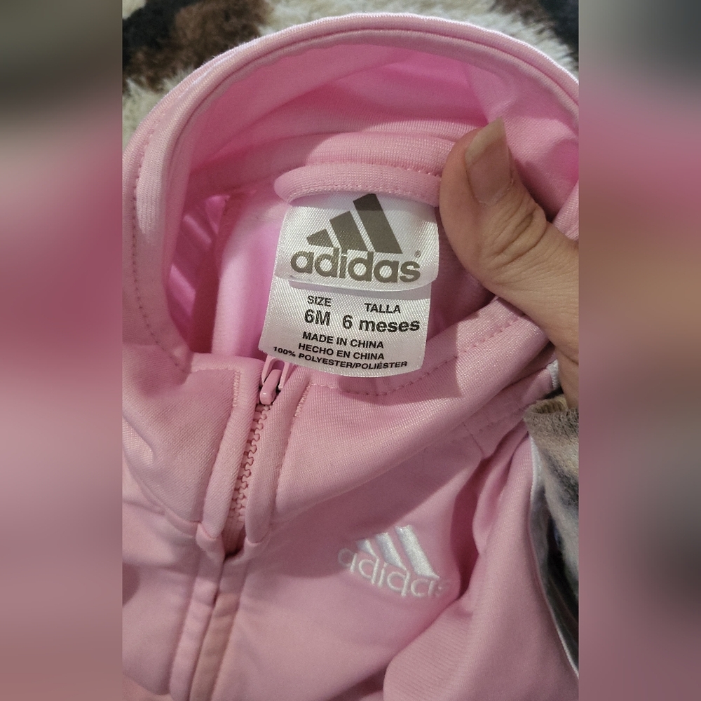 adidas Pink Zip Hoodie for Baby
